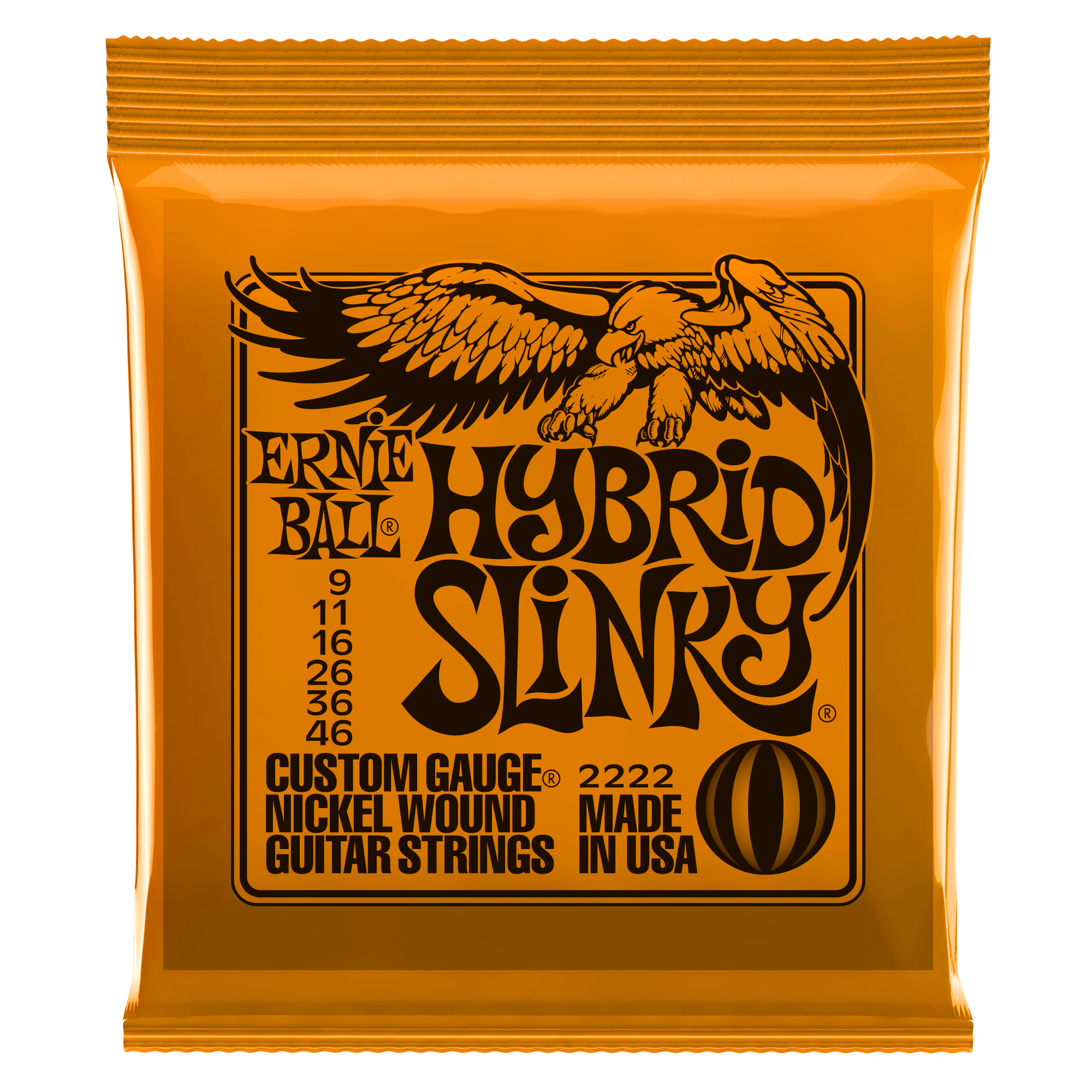 Ernie Ball Hybrid Slinky Nickel Wound Electric Guitar Strings - 9-46 Gauge