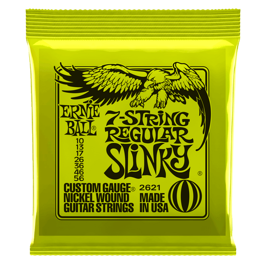 Ernie Ball Regular Slinky 7-String Nickel Wound Electric Guitar Strings - 10-56 Gauge