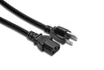 Load image into Gallery viewer, Hosa PWC-408 14 AWG, IEC C13 to NEMA 5-15P 8' Power Cord
