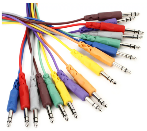 Hosa Balanced Patch Cables, 1/4" TRS to Same