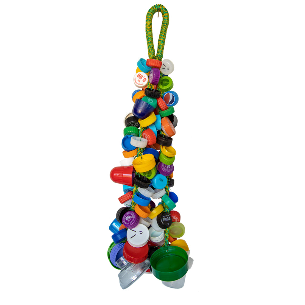 Marcos China Recycled Bottle Cap Triple Rope Shaker