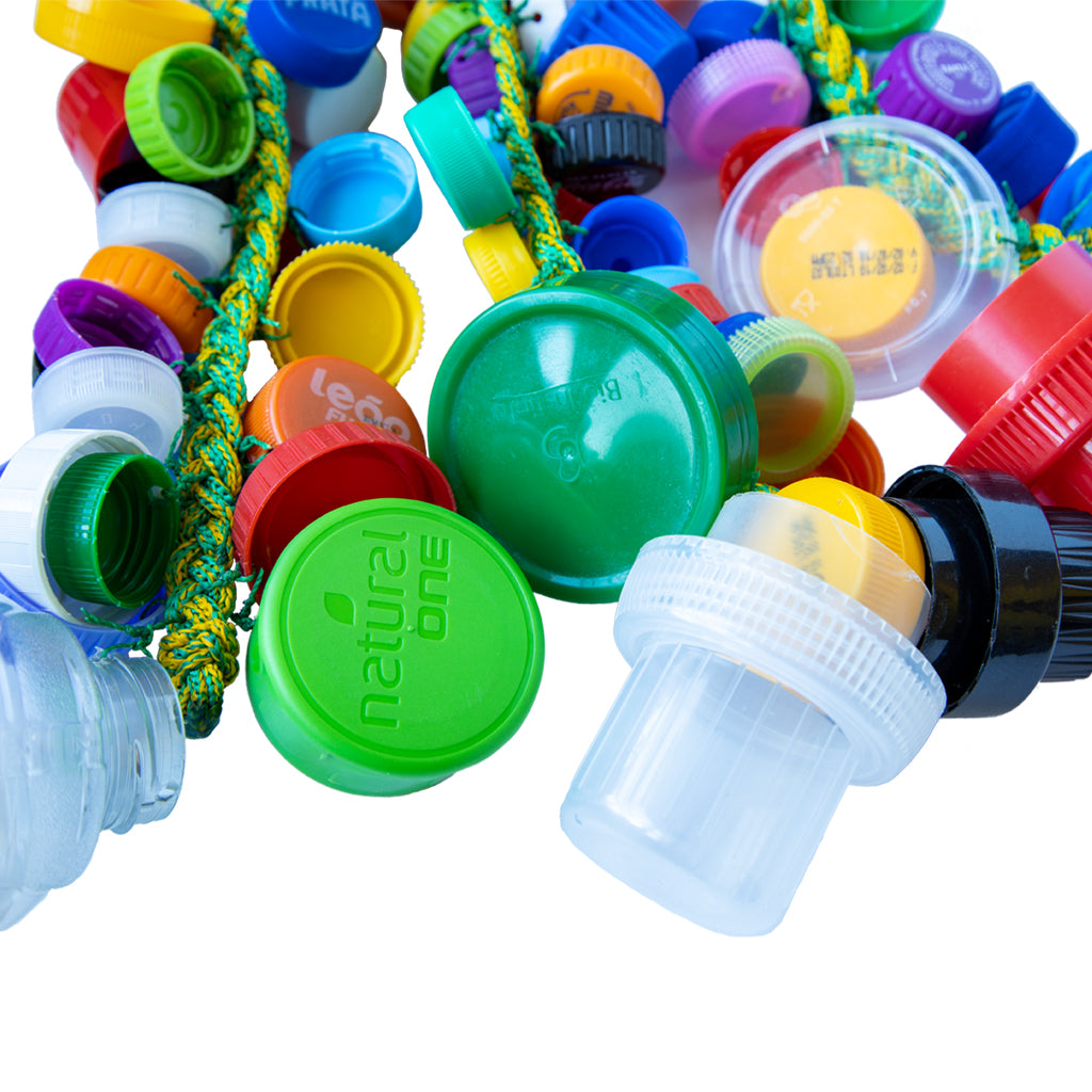 Marcos China Recycled Bottle Cap Triple Rope Shaker