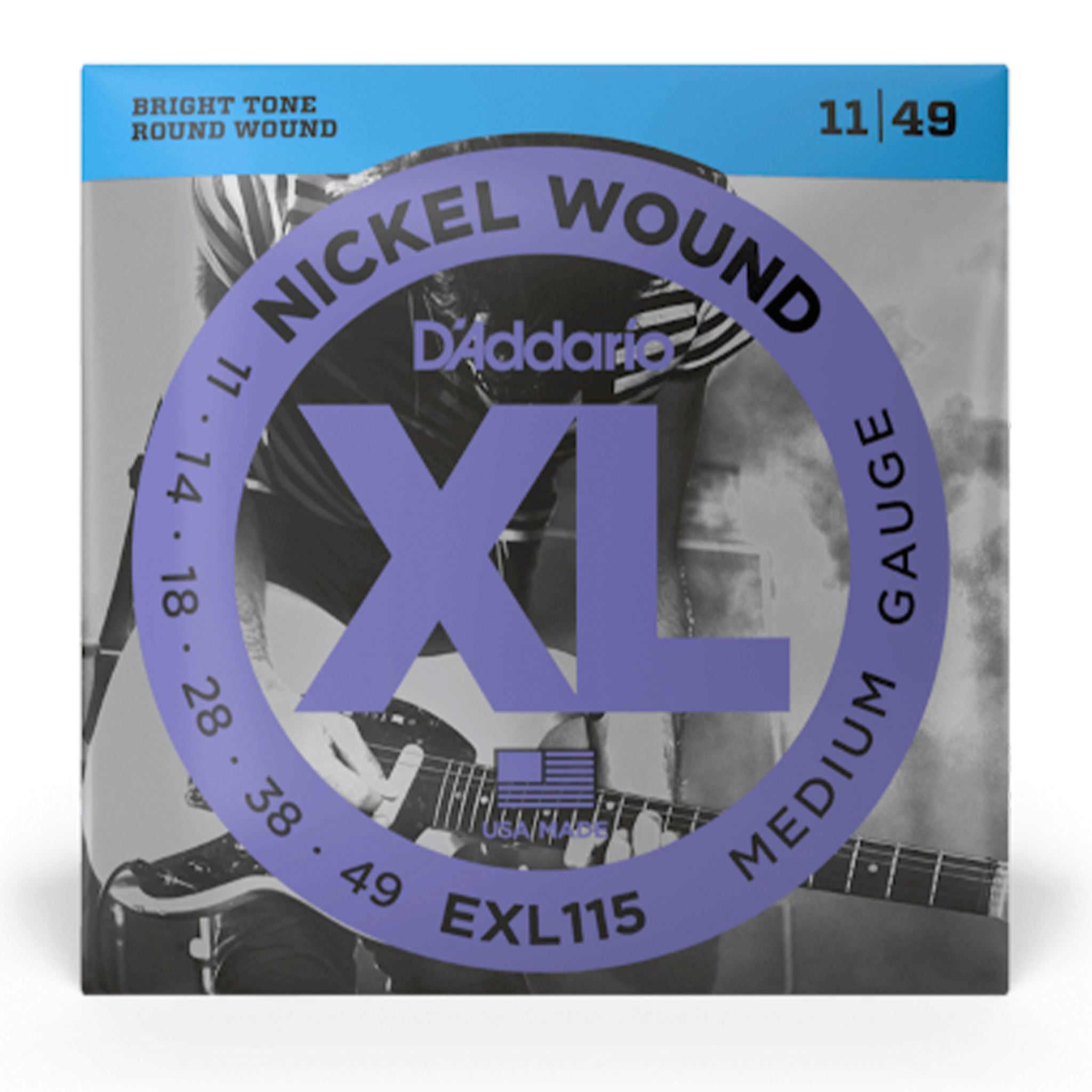 D'Addario EXL115 XL Nickel Blues/Jazz Electric Guitar Strings