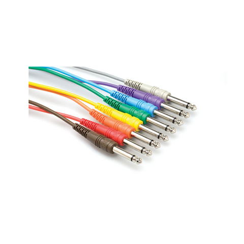Hosa CPP-845 Unbalanced Patch Cables 1/4" TS to SAME 1.5FT