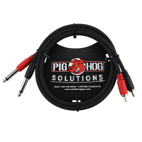 Pig Hog Solutions RCA-1/4" Dual Cable