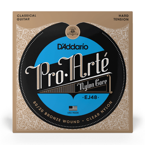 D'Addario EJ48 Pro-Arté Nylon Classical Guitar Strings - Hard Tension