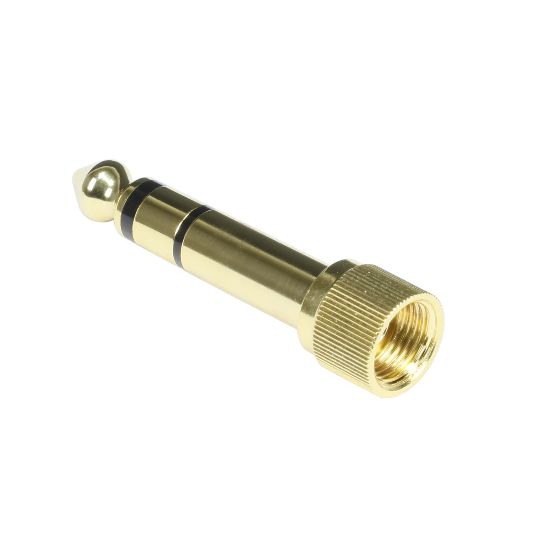 Pig Hog 3.5mm(F)-1/4"(M) Stereo Adapter, Threaded