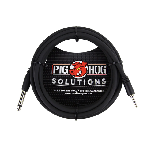 Pig Hog PX-35T4M 3.5mm Stereo to 1/4" Mono Cable