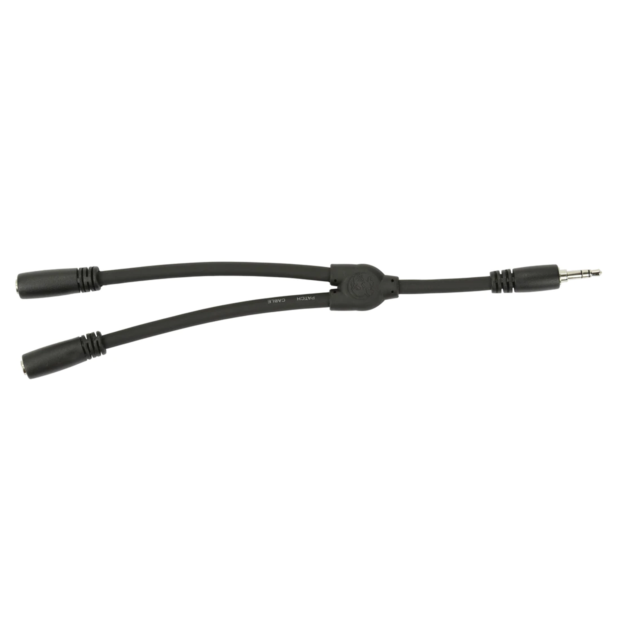 Pig Hog 6" Y Cable, Stereo 3.5MM(M)-Dual 3.5mm (F)