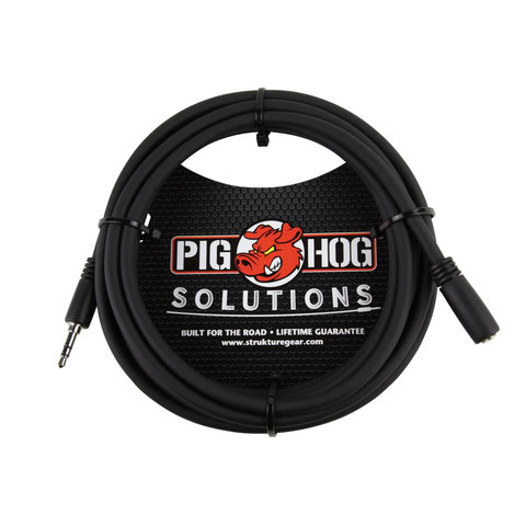 Pig Hog Solutions 10ft Headphone Extension Cable, 3.5mm