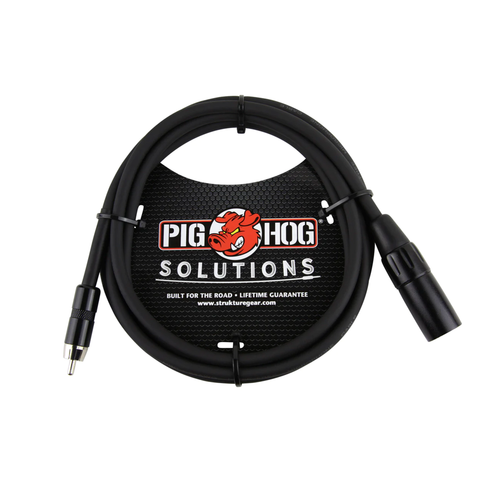 Pig Hog Solutions 6ft XLR(M)-RCA Cable