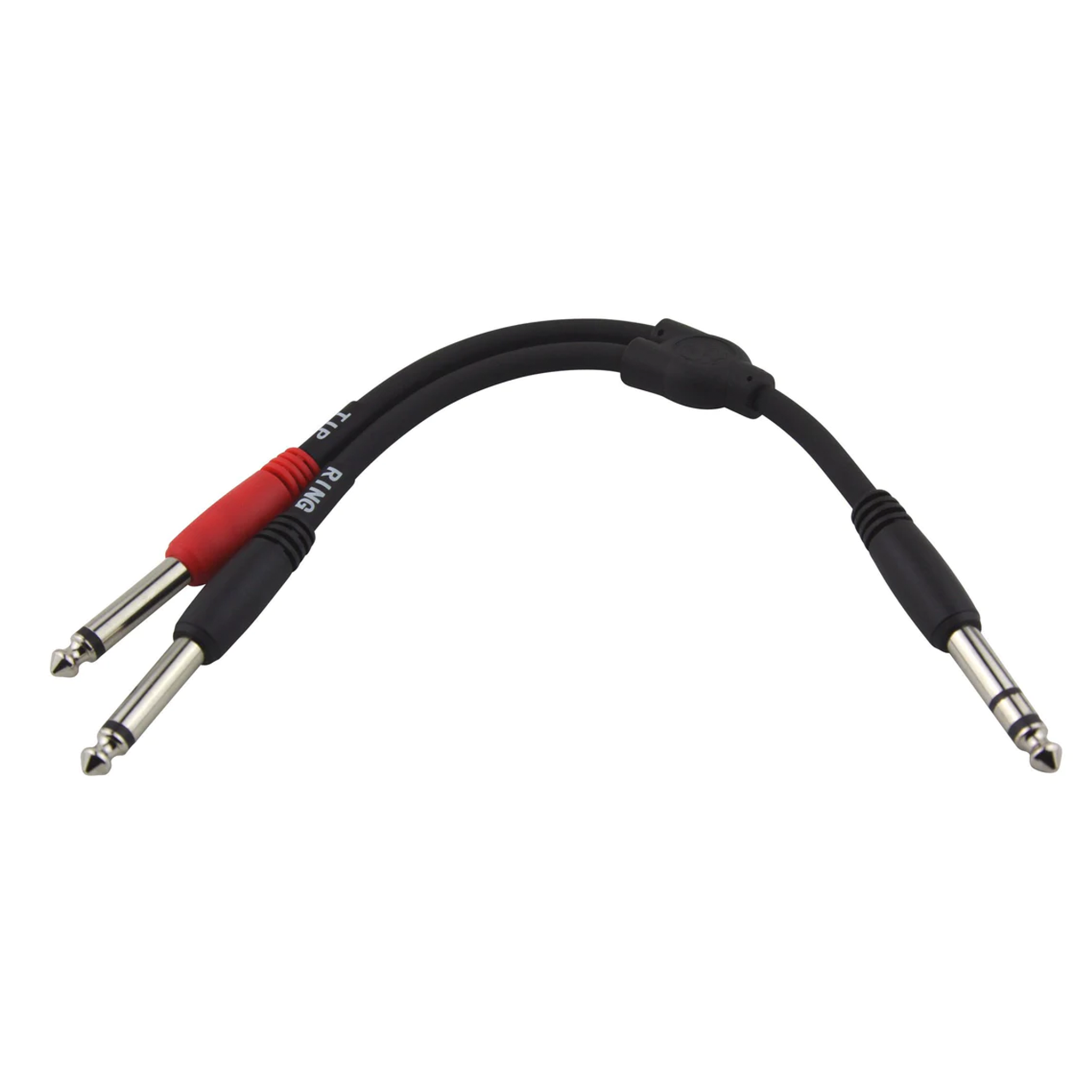 Pig Hog Solutions Stereo 1/4" (M) - Dual Mono 1/4" (M) 6" Y Cable