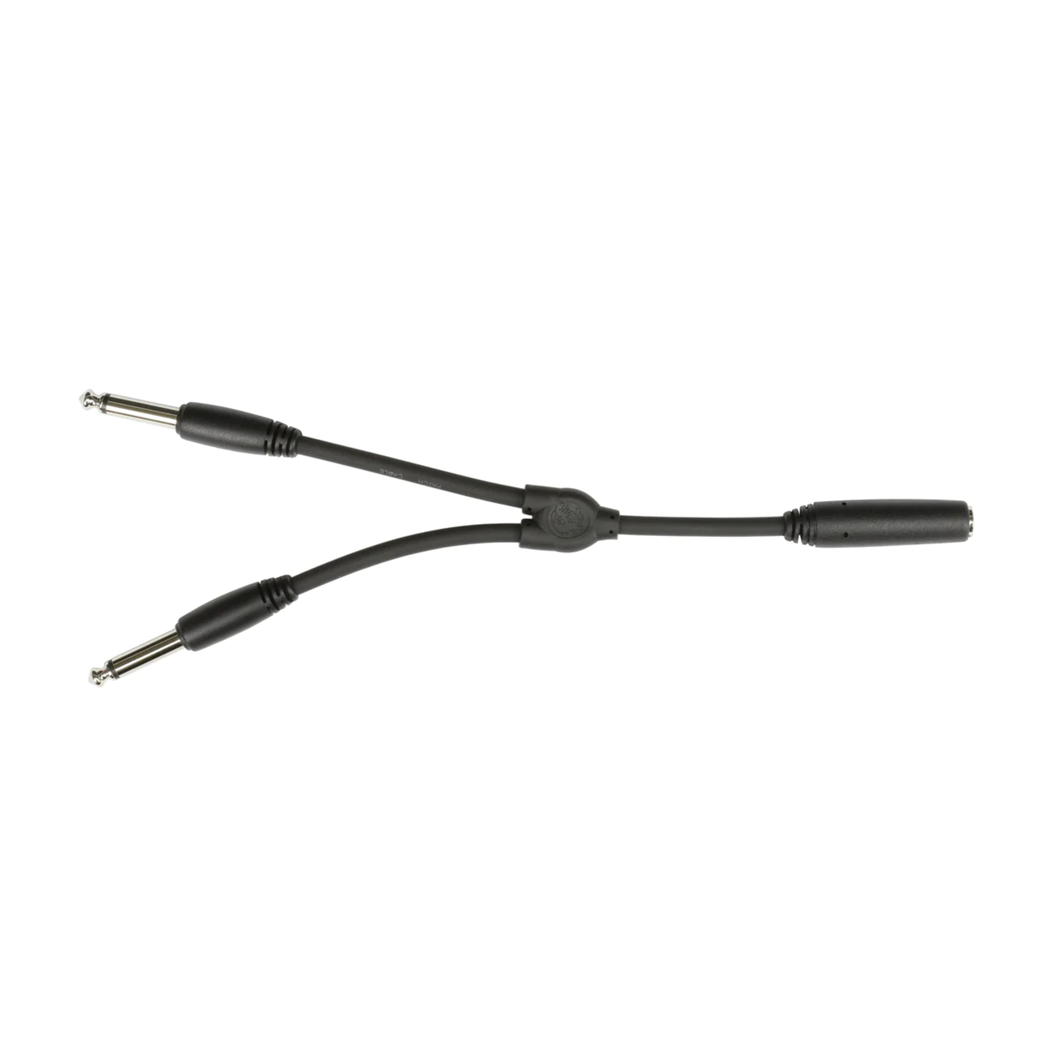 Pig Hog Solutions Mono 1/4" (F) - Dual Mono 1/4" (M) 6" Y Cable