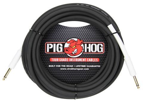 Pig Hog 8mm Instrument Cable 25' Straight End