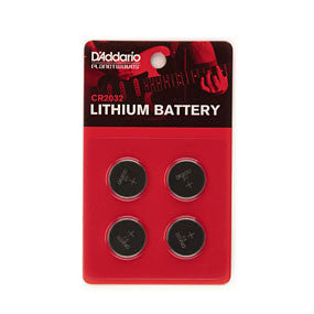 D'Addario CR2032 Lithium Battery , 4 Pack