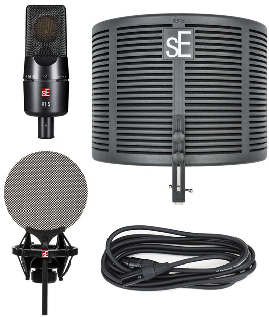 sE Electronics X1 S Microphone, Reflection and Pop Filter Studio Bundle